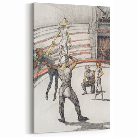 Impressionist Circus Wall Art - Toulouse-Lautrec's Acrobats Print