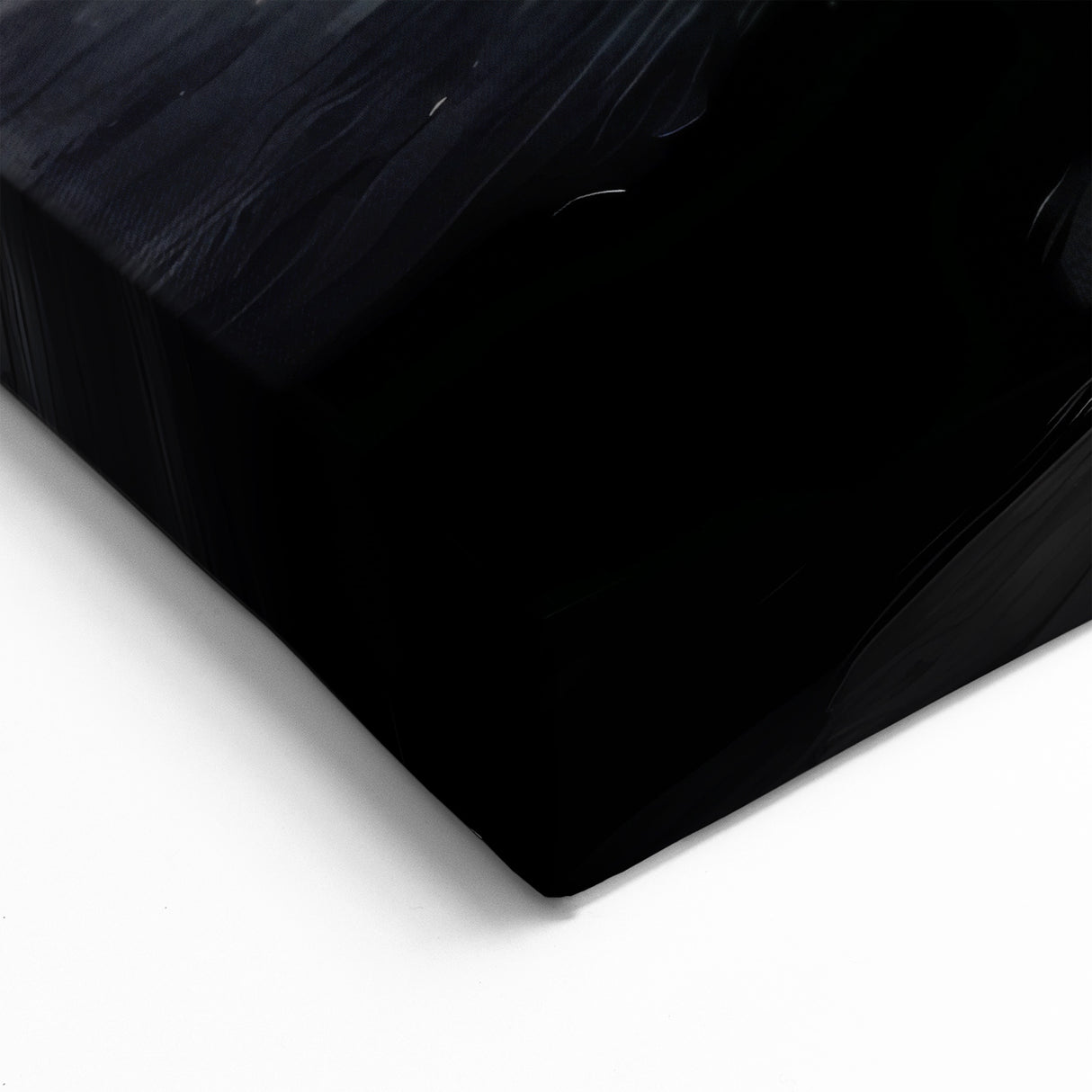 Golden Circle Abstract Art - Black White Gray Modern Wall Décor