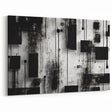Black and White Abstract Drip Art - Modern Urban Geometric Design
