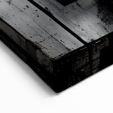 Black and White Abstract Drip Art - Modern Urban Geometric Design