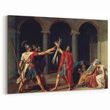 Neoclassical Art Print of The Oath of the Horatii by David - Historic Decor