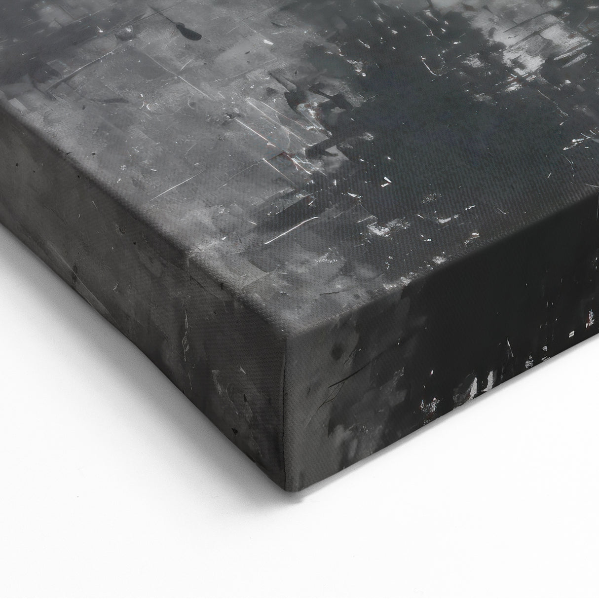 Monochrome Abstract Line Art - Black, White, and Gray Minimalist Design