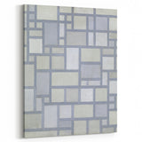 Modern Geometric Wall Art – Minimalist Gray Abstract Design Print
