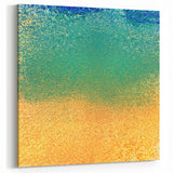 Ocean Breeze Abstract Art - Blue, Teal, and Golden Yellow Gradient