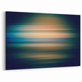 Sunset Reflections Abstract Art - Blue, Teal, and Golden Motion Blur
