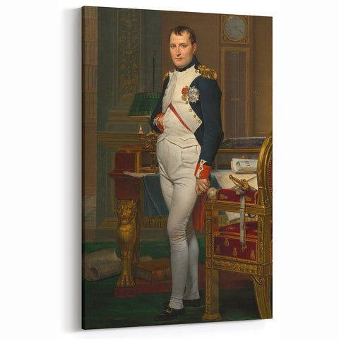 Neoclassical Art Print of Napoleon by David - Historic Leadership Decor
