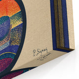 Modern Wall Art – Vibrant Abstract Pointillism in Bold Mixed Colors