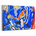 Vibrant Modern Wall Art – Colorful Abstract Painting of Child Reading