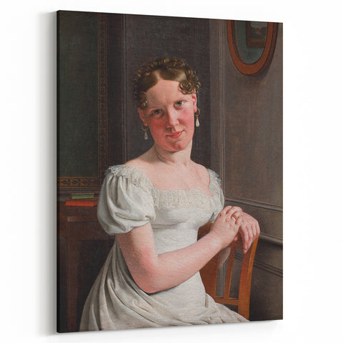 Neoclassical Art Print: Julie Eckersberg Portrait - Timeless Elegance
