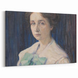 Classic Modern Portrait Art – Elegant Woman’s Portrait with Soft Tones