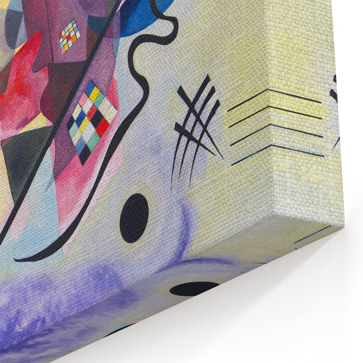 Dynamic Abstract Modern Wall Art - "Yellow-Red-Blue" by Kandinsky