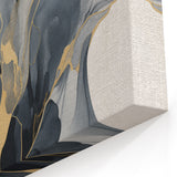 Elegant Black and Gold Abstract Strokes - Modern Wall Art Decor