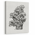 Abstract Coral Ink Drawing: Modern Black and White Wall Art by Leo Gestel