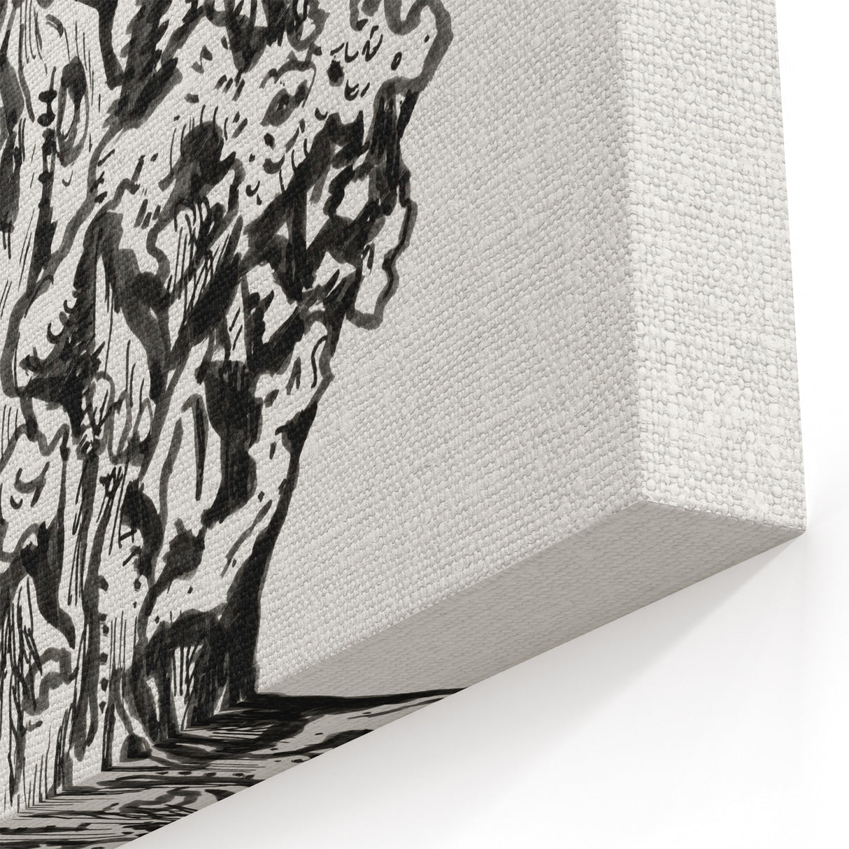 Abstract Coral Ink Drawing: Modern Black and White Wall Art by Leo Gestel