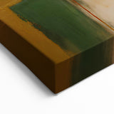 Abstract Gold, Red, and Green Blocks - Modern Geometric Wall Art
