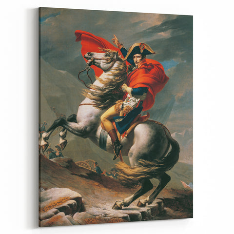 Neoclassical Art Print: Napoleon Crossing the Alps by David - Heroic Portrait
