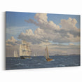 Neoclassical Art Print: Øresund Seascape - Classic Maritime Wall Art