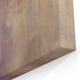 Modern Brush Strokes - Abstract Purple, Gold, and Beige Canvas Art