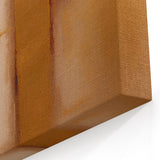 Geometric Abstract Canvas - Gold, Beige, and Blush Pink Art Design