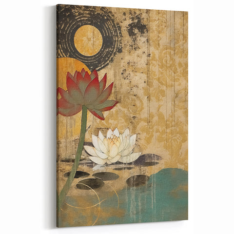 Artistic Flower Designs - Vibrant Abstract Floral Canvas