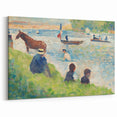 Impressionist Landscape Wall Art - Horse and Boats by Seurat Print