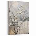 Floral Abstract Canvas Art - Minimalist Blossom Wall Decor