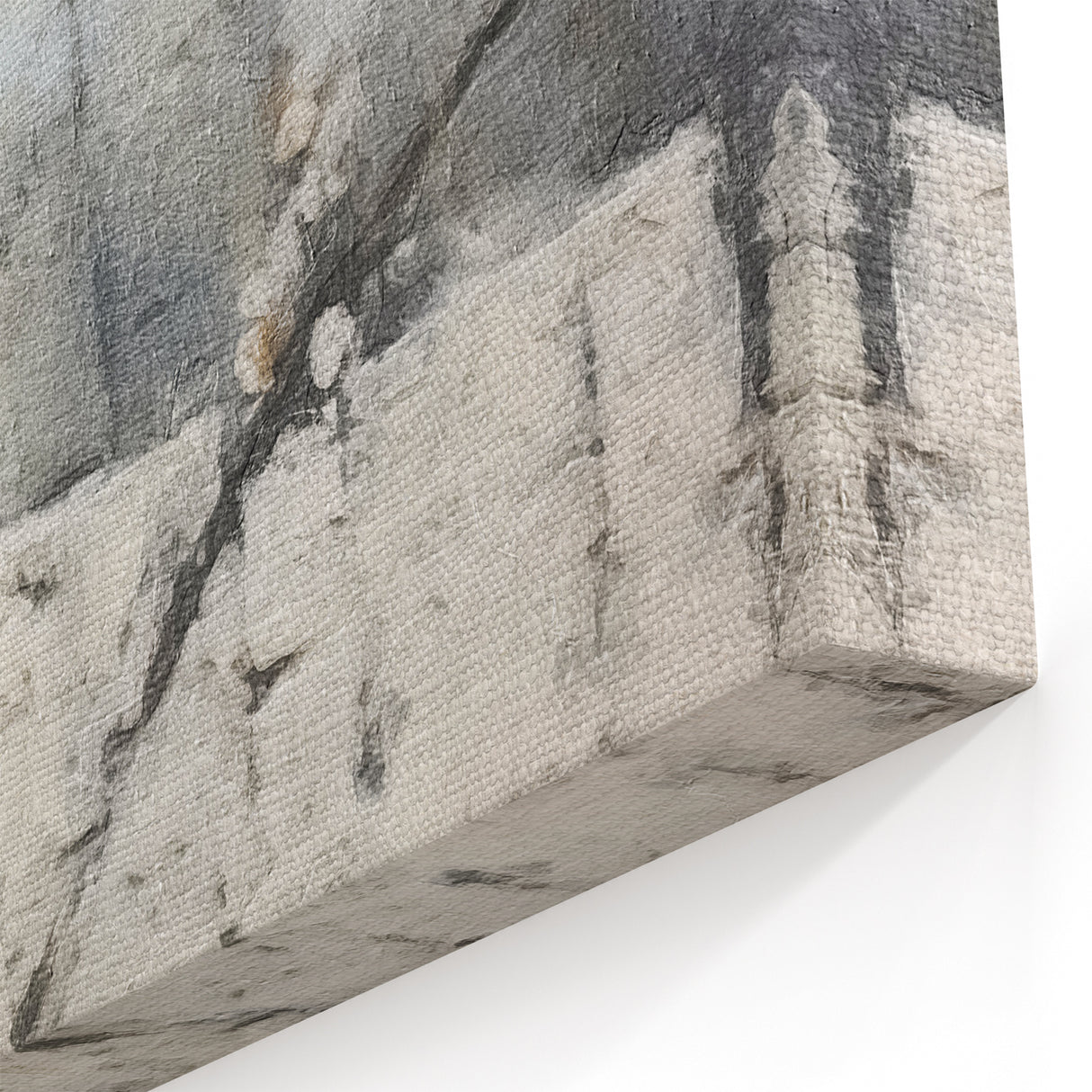 Floral Abstract Canvas Art - Minimalist Blossom Wall Decor