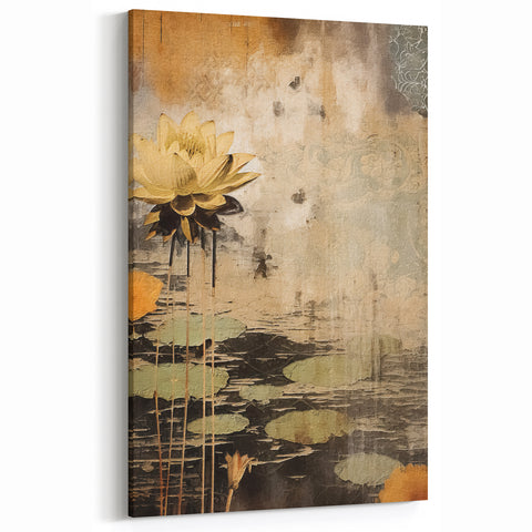 Contemporary Flower Prints - Abstract Floral Art on Canvas