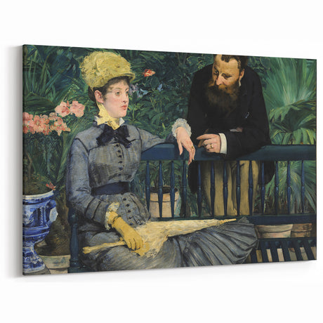 Impressionist Portrait - In the Conservatory by Édouard Manet Print