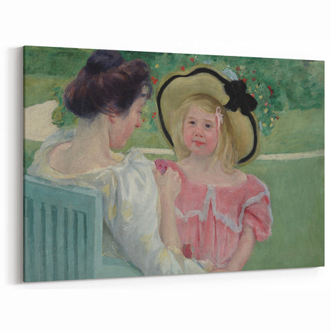 Impressionist Family Portrait - In the Garden by Mary Cassatt Print