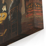 Impressionist Interior Scene - After Dinner by Claude Monet Print