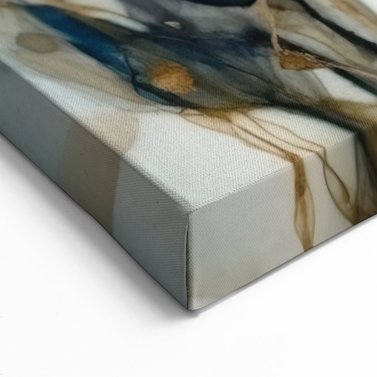 Abstract Botanical Prints - Modern Floral Wall Decor in Navy and Gold