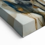 Abstract Botanical Prints - Modern Floral Wall Decor in Navy and Gold