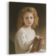 Classic Neoclassical Portrait Art Print - The Story Book by Bouguereau