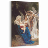 Neoclassical Religious Art Print - The Virgin with Angels by Bouguereau