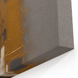 Contemporary Geometric Canvas - Gold, Black, and Gray Abstract Design