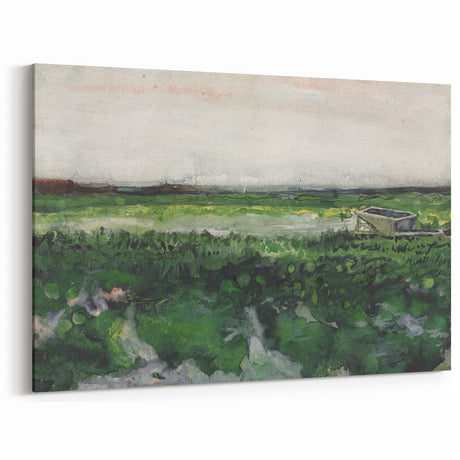 Impressionist Landscape Wall Art - Vincent van Gogh's Green Fields Print