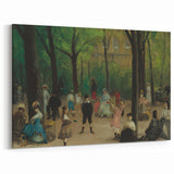 Impressionist Park Scene Wall Art - Glackens' Luxembourg Gardens Print