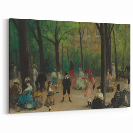 Impressionist Park Scene Wall Art - Glackens' Luxembourg Gardens Print