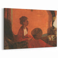 Impressionist Portrait Wall Art - Degas' Madam Camus in Red Print
