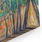 Impressionist Woodland Scene Wall Art - Cézanne's Millstone and Cistern Print