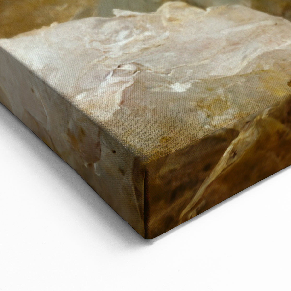 Modern Floral Abstract - Soft Blush Flower Canvas Art