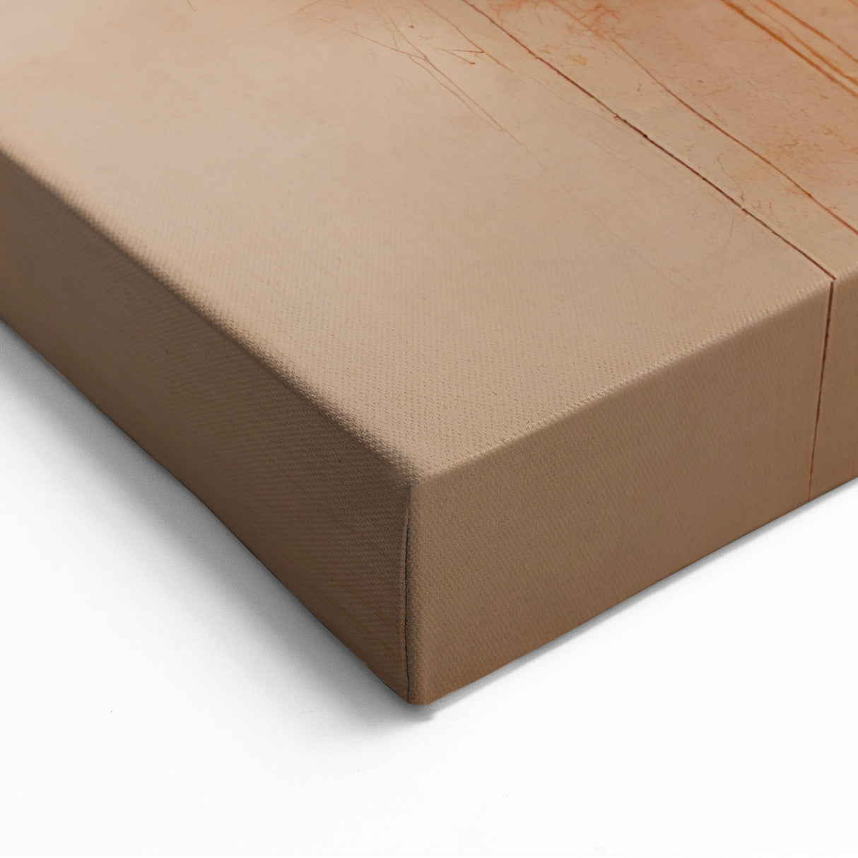 Orange and Gray Abstract Geometric Art - Modern Urban Canvas Print