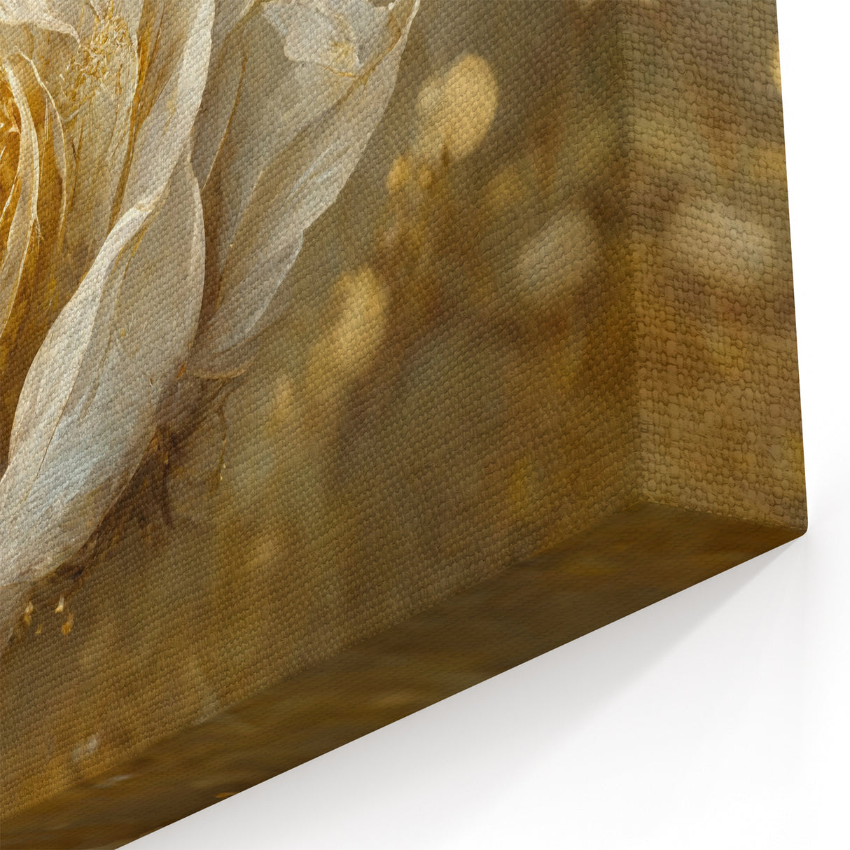 Floral Wall Art - Creamy Petal Abstract Canvas