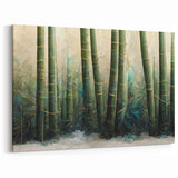 Abstract Botanical Prints - Tranquil Bamboo Forest Canvas