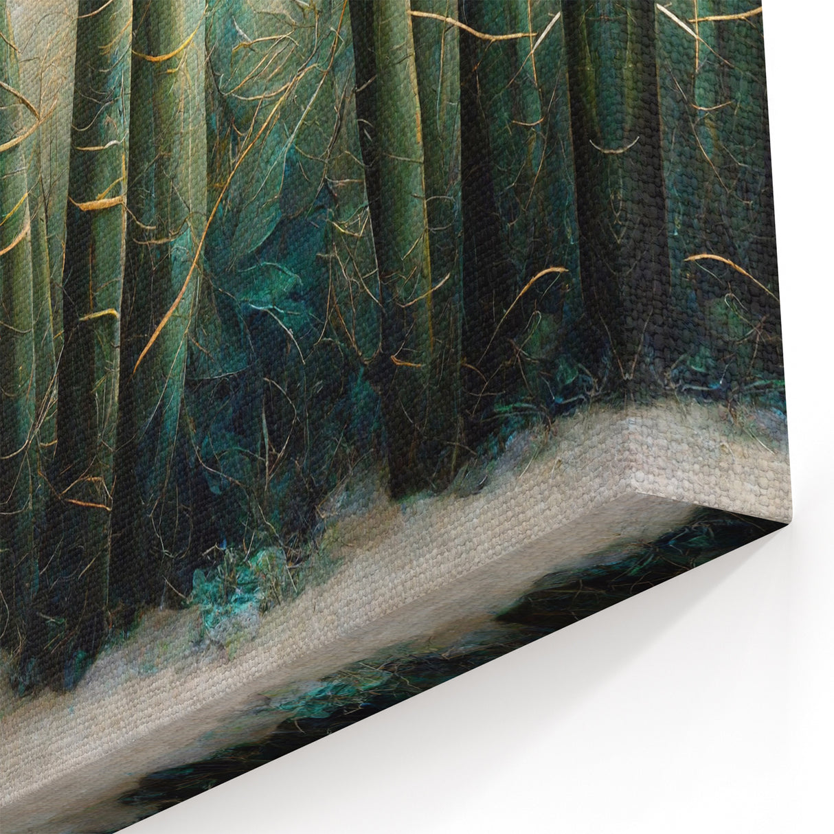 Abstract Botanical Prints - Tranquil Bamboo Forest Canvas
