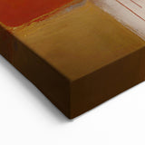 Gold, Red, and Teal Geometric Abstract Art - Urban Chic Canvas Print