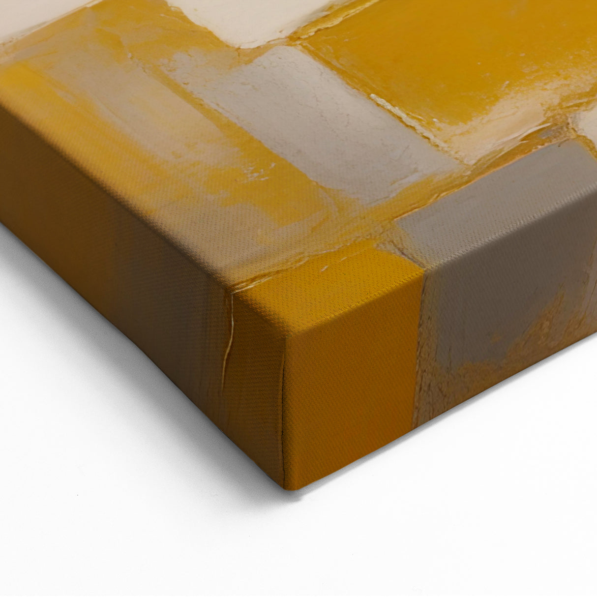 Modern Strokes and Lines Canvas - Gold and Gray Geometric Line Art