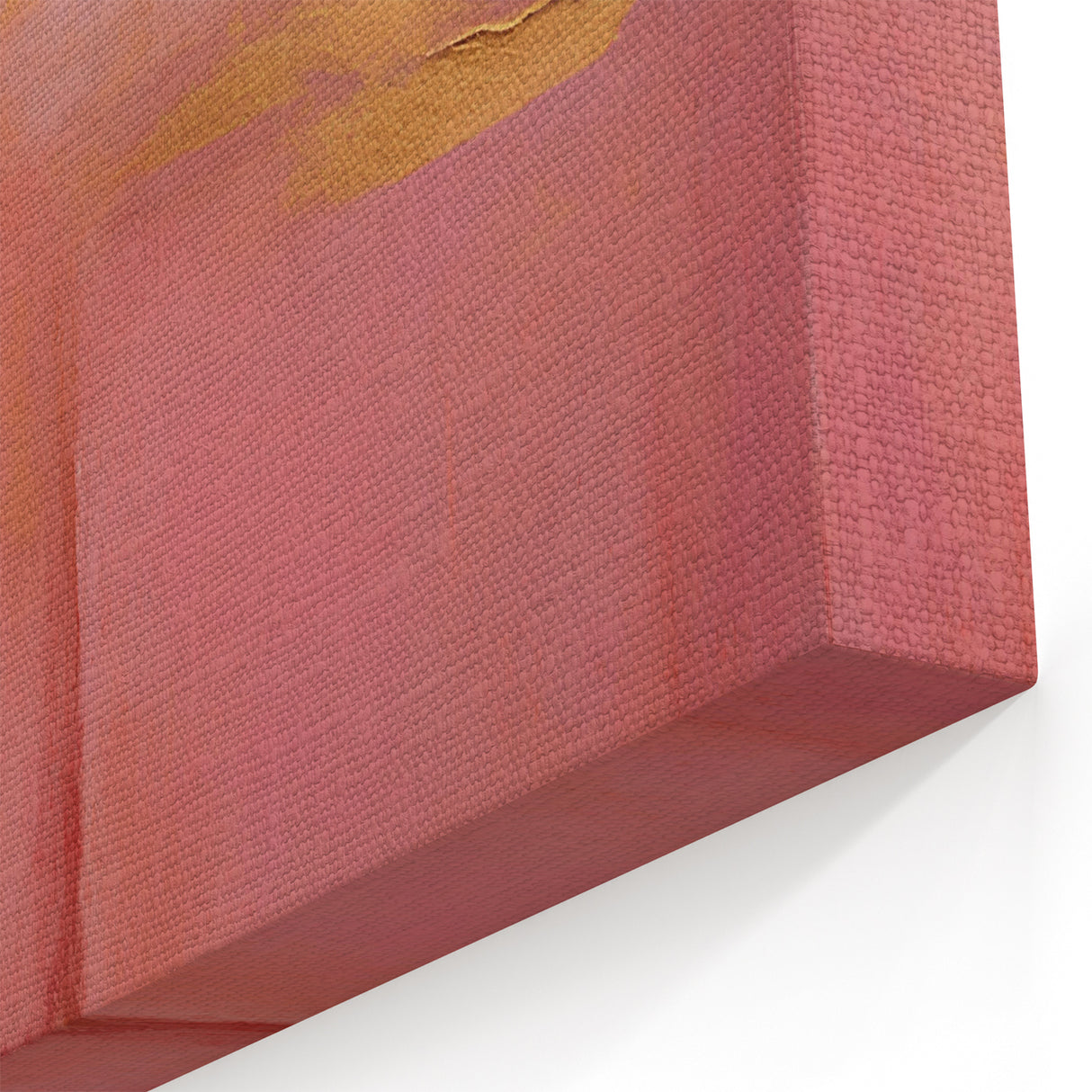 Blush Pink and Gold Abstract Canvas - Elegant Rose Line Art Design
