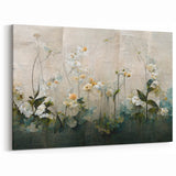 Contemporary Flower Prints - Soft Garden Canvas Art